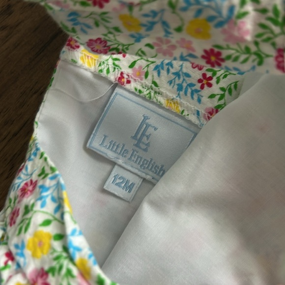 Little English floral summer bubble suit! Barely warn! - Picture 4 of 5
